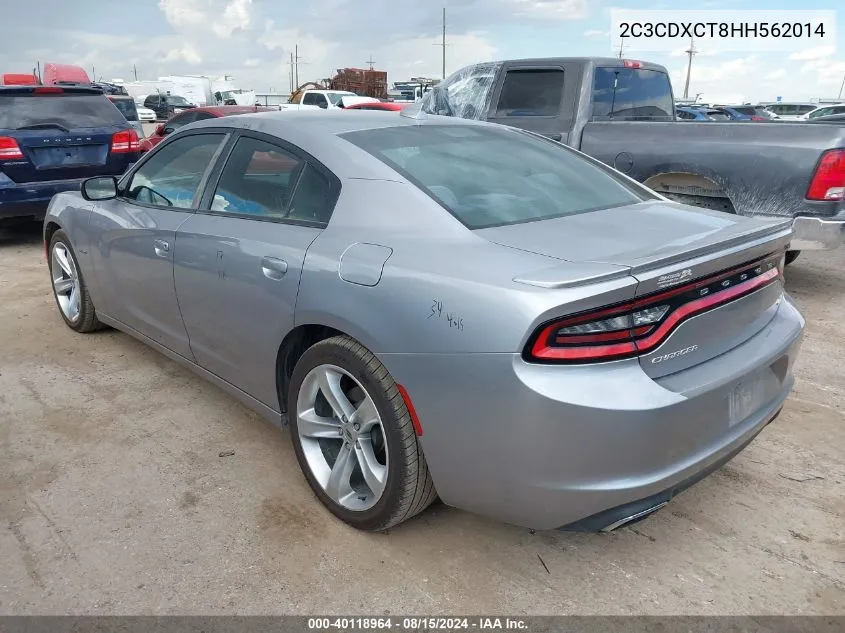 2C3CDXCT8HH562014 2017 Dodge Charger R/T Rwd