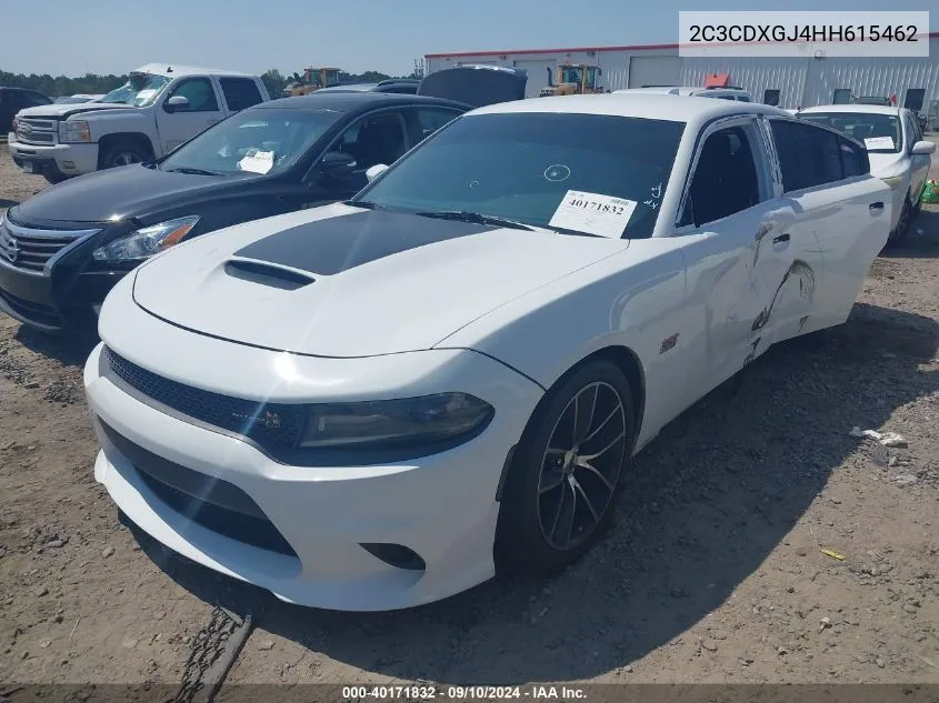 2C3CDXGJ4HH615462 2017 Dodge Charger R/T Scat Pack Rwd