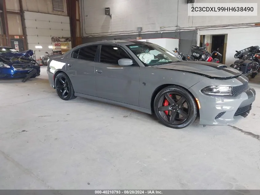 2C3CDXL99HH638490 2017 Dodge Charger Srt Hellcat Rwd