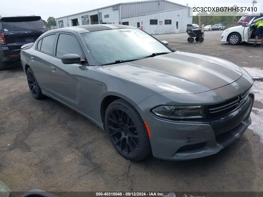 2017 Dodge Charger Se Rwd VIN: 2C3CDXBG7HH557410 Lot: 40315048