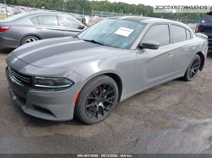 2C3CDXBG7HH557410 2017 Dodge Charger Se Rwd