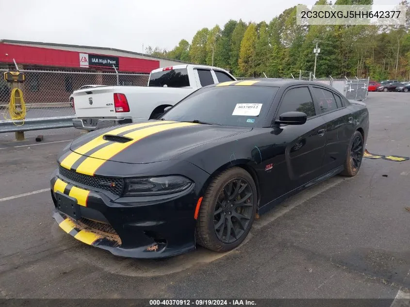 2017 Dodge Charger R/T Scat Pack Rwd VIN: 2C3CDXGJ5HH642377 Lot: 40370912