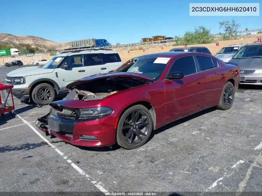 2C3CDXHG6HH620410 2017 Dodge Charger Sxt Rwd