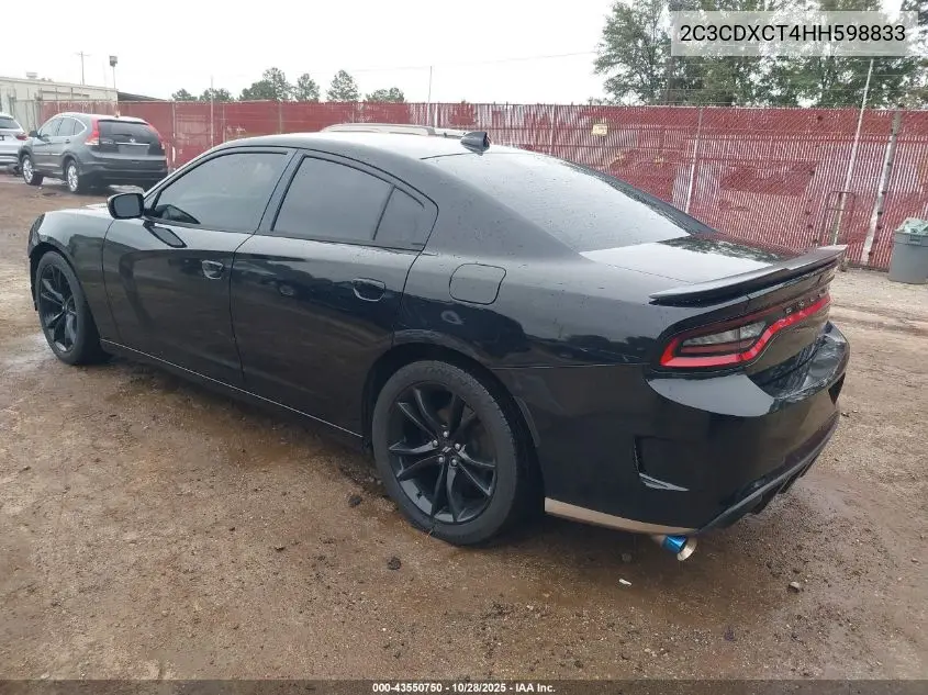 2C3CDXCT4HH598833 2017 Dodge Charger R/T Rwd