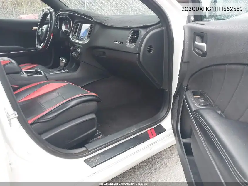 2C3CDXHG1HH562559 2017 Dodge Charger Sxt Rwd
