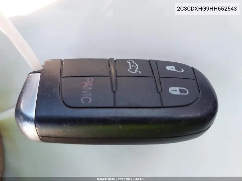 2C3CDXHG9HH652543 2017 Dodge Charger Sxt Rwd