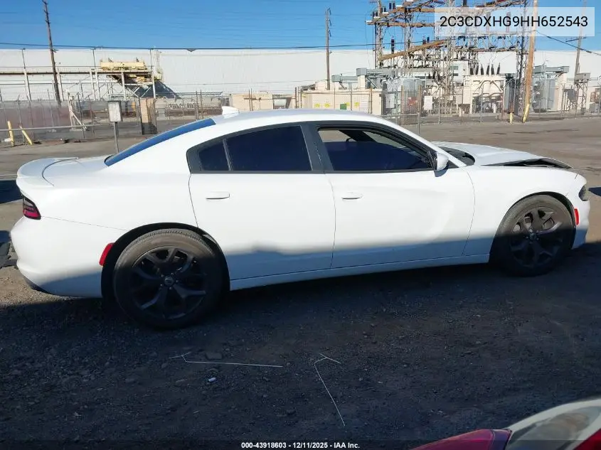 2C3CDXHG9HH652543 2017 Dodge Charger Sxt Rwd