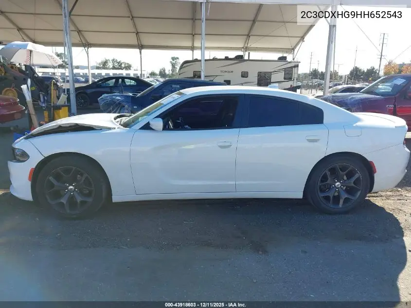 2C3CDXHG9HH652543 2017 Dodge Charger Sxt Rwd