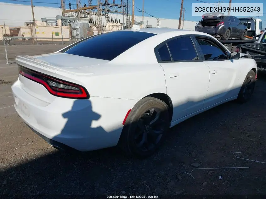 2C3CDXHG9HH652543 2017 Dodge Charger Sxt Rwd