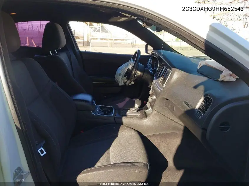 2C3CDXHG9HH652543 2017 Dodge Charger Sxt Rwd