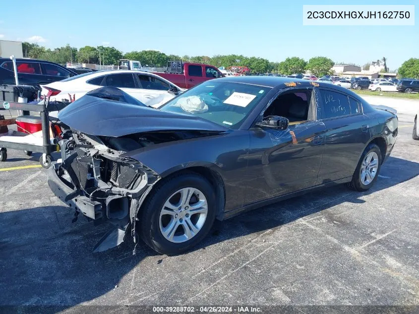 2C3CDXHGXJH162750 2018 Dodge Charger Sxt Plus Rwd