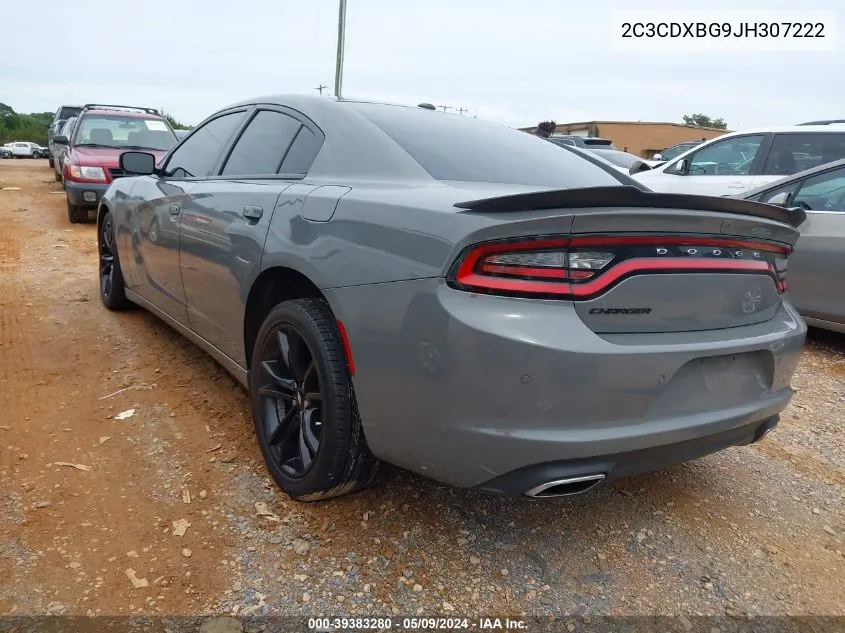 2018 Dodge Charger Sxt Rwd VIN: 2C3CDXBG9JH307222 Lot: 39383280