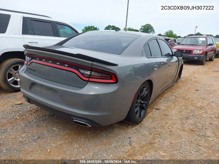 2C3CDXBG9JH307222 2018 Dodge Charger Sxt Rwd