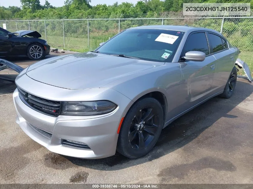 2C3CDXHG1JH125540 2018 Dodge Charger Sxt Plus Rwd