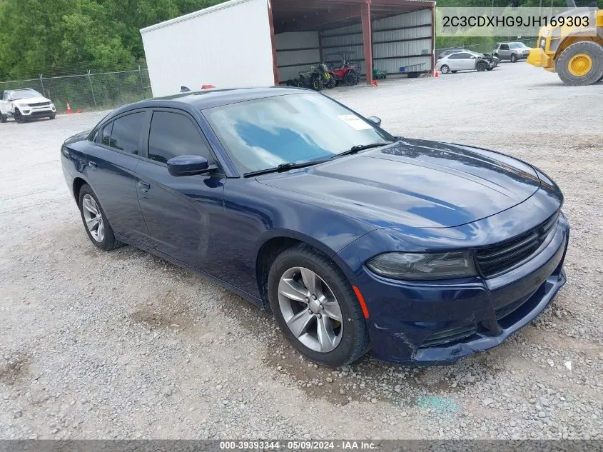 2C3CDXHG9JH169303 2018 Dodge Charger Sxt Plus Rwd