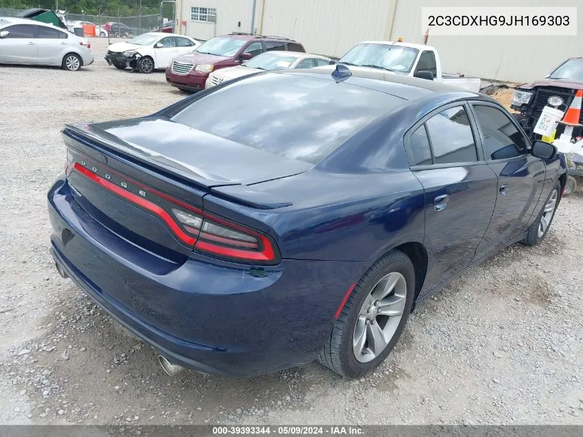 2C3CDXHG9JH169303 2018 Dodge Charger Sxt Plus Rwd