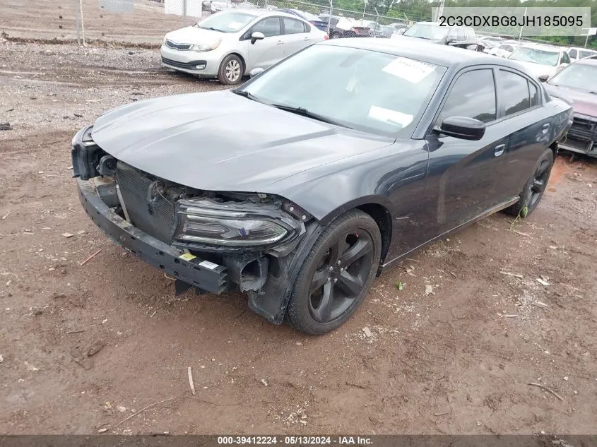 2018 Dodge Charger Sxt Rwd VIN: 2C3CDXBG8JH185095 Lot: 39412224