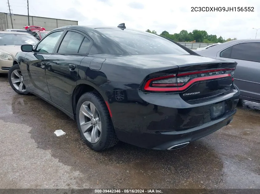 2018 Dodge Charger Sxt Plus Rwd VIN: 2C3CDXHG9JH156552 Lot: 39442346