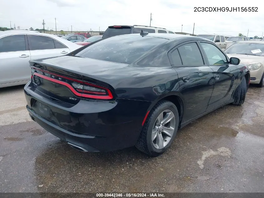 2018 Dodge Charger Sxt Plus Rwd VIN: 2C3CDXHG9JH156552 Lot: 39442346