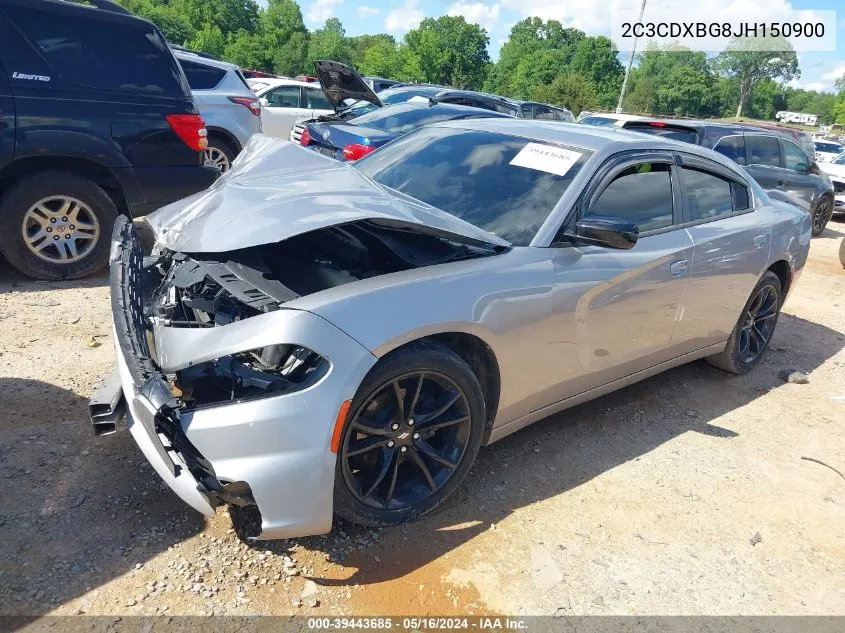 2018 Dodge Charger Sxt Rwd VIN: 2C3CDXBG8JH150900 Lot: 39443685