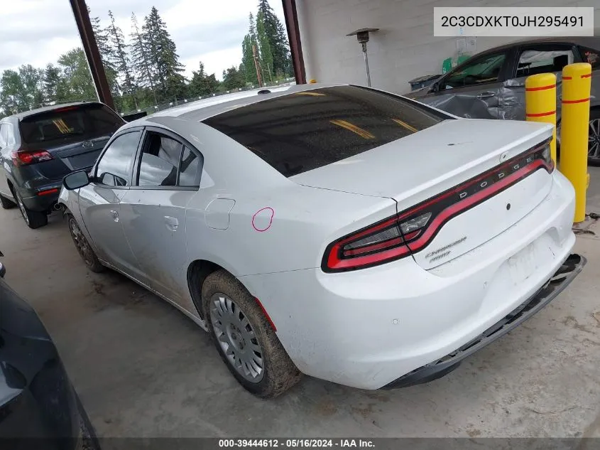 2018 Dodge Charger Police Awd VIN: 2C3CDXKT0JH295491 Lot: 39444612