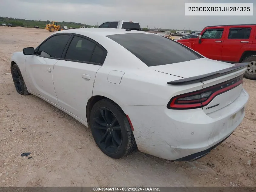 2018 Dodge Charger Sxt Rwd VIN: 2C3CDXBG1JH284325 Lot: 39466174