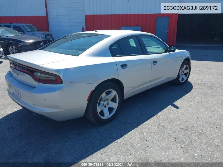 2C3CDXAG3JH289172 2018 Dodge Charger Police Rwd