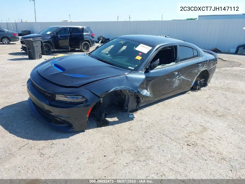 2C3CDXCT7JH147112 2018 Dodge Charger R/T Rwd