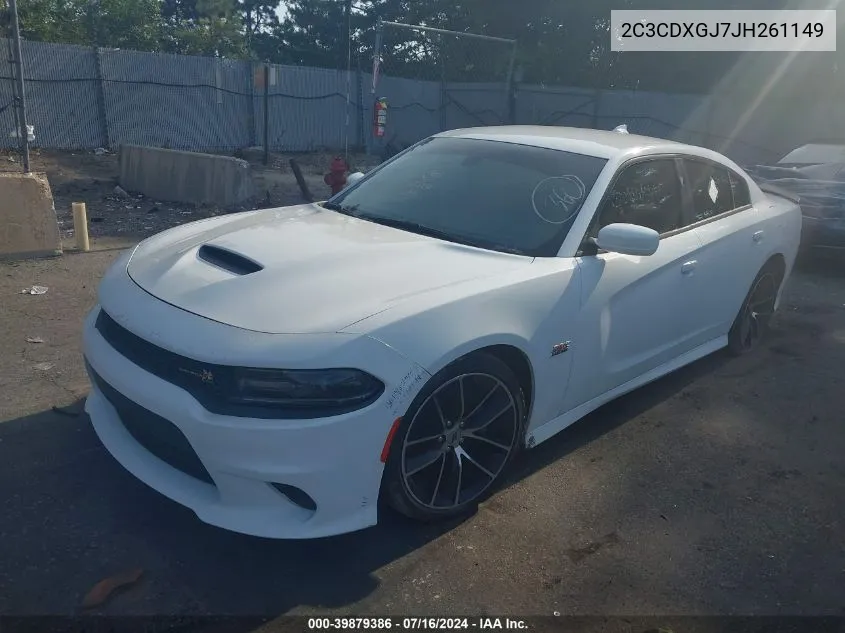 2C3CDXGJ7JH261149 2018 Dodge Charger R/T Scat Pack Rwd