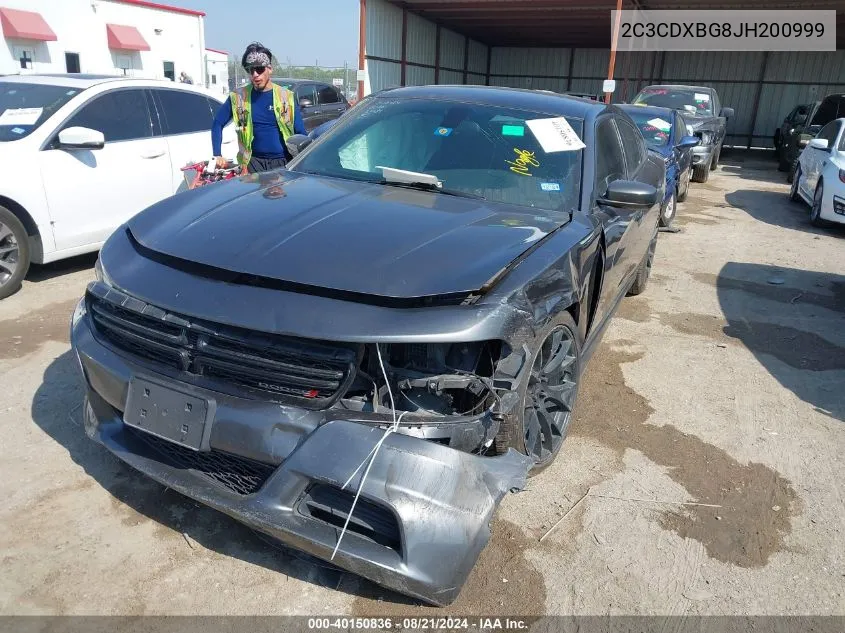 2C3CDXBG8JH200999 2018 Dodge Charger Sxt