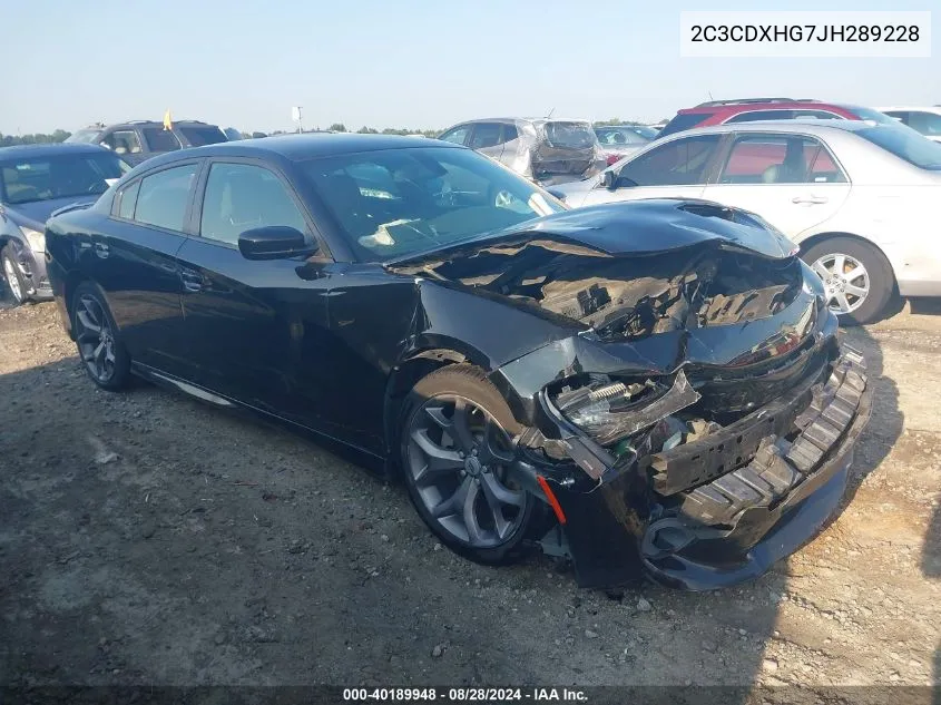 2C3CDXHG7JH289228 2018 Dodge Charger Sxt Plus Rwd