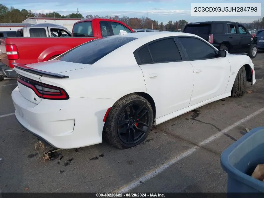 2018 Dodge Charger R/T Scat Pack Rwd VIN: 2C3CDXGJ5JH284798 Lot: 40226622