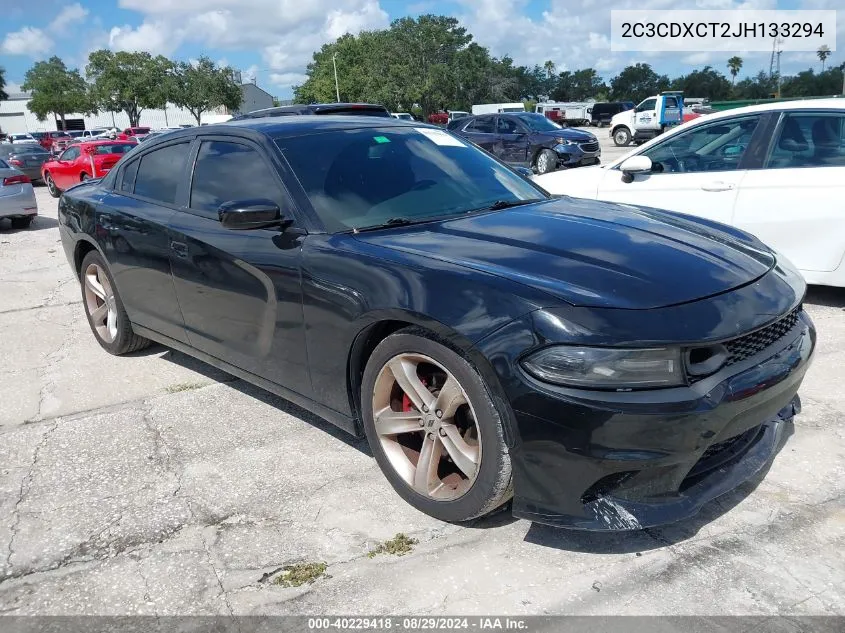 2018 Dodge Charger R/T Rwd VIN: 2C3CDXCT2JH133294 Lot: 40229418