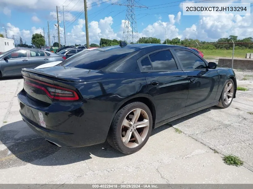 2018 Dodge Charger R/T Rwd VIN: 2C3CDXCT2JH133294 Lot: 40229418