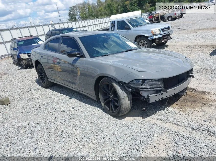 2018 Dodge Charger R/T VIN: 2C3CDXCT0JH194787 Lot: 40230556