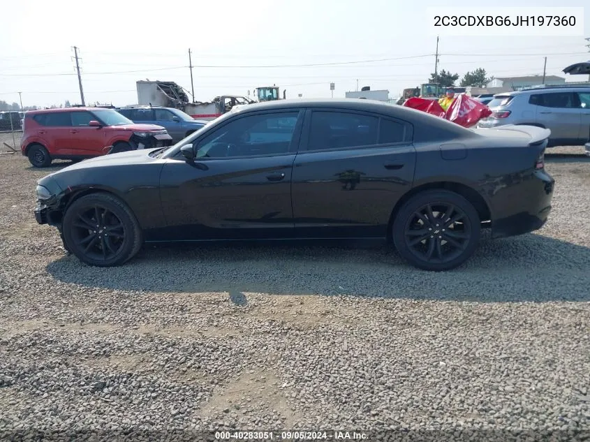 2C3CDXBG6JH197360 2018 Dodge Charger Sxt Rwd