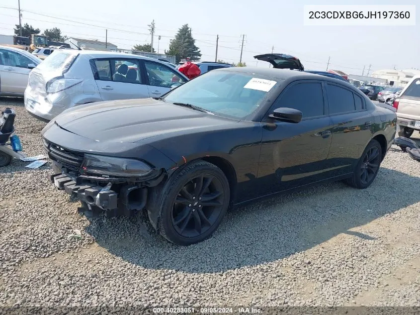 2C3CDXBG6JH197360 2018 Dodge Charger Sxt Rwd