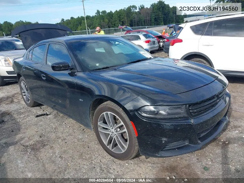 2C3CDXJG8JH194560 2018 Dodge Charger Gt Awd