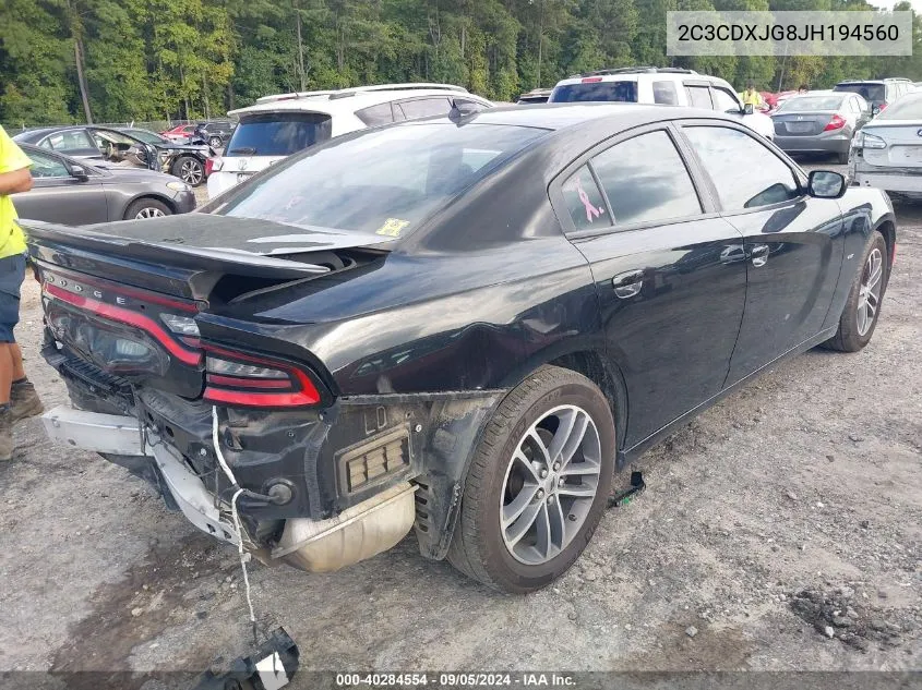 2C3CDXJG8JH194560 2018 Dodge Charger Gt Awd