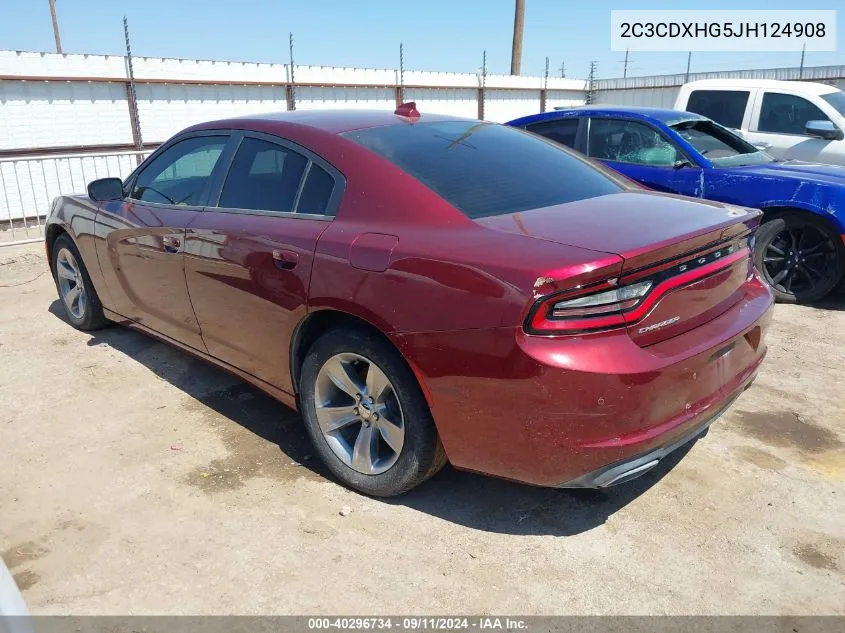 2C3CDXHG5JH124908 2018 Dodge Charger Sxt Plus