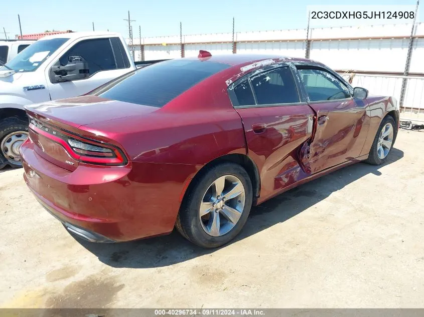 2C3CDXHG5JH124908 2018 Dodge Charger Sxt Plus