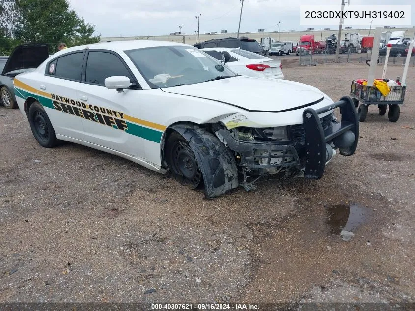 2018 Dodge Charger Police Awd VIN: 2C3CDXKT9JH319402 Lot: 40307621