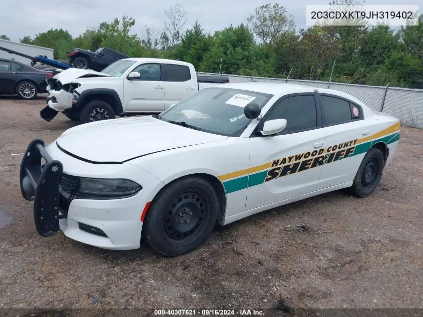 2018 Dodge Charger Police Awd VIN: 2C3CDXKT9JH319402 Lot: 40307621