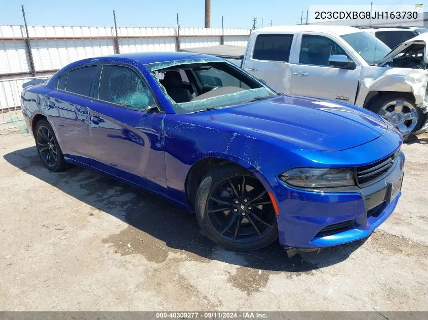 2018 Dodge Charger Sxt VIN: 2C3CDXBG8JH163730 Lot: 40309277