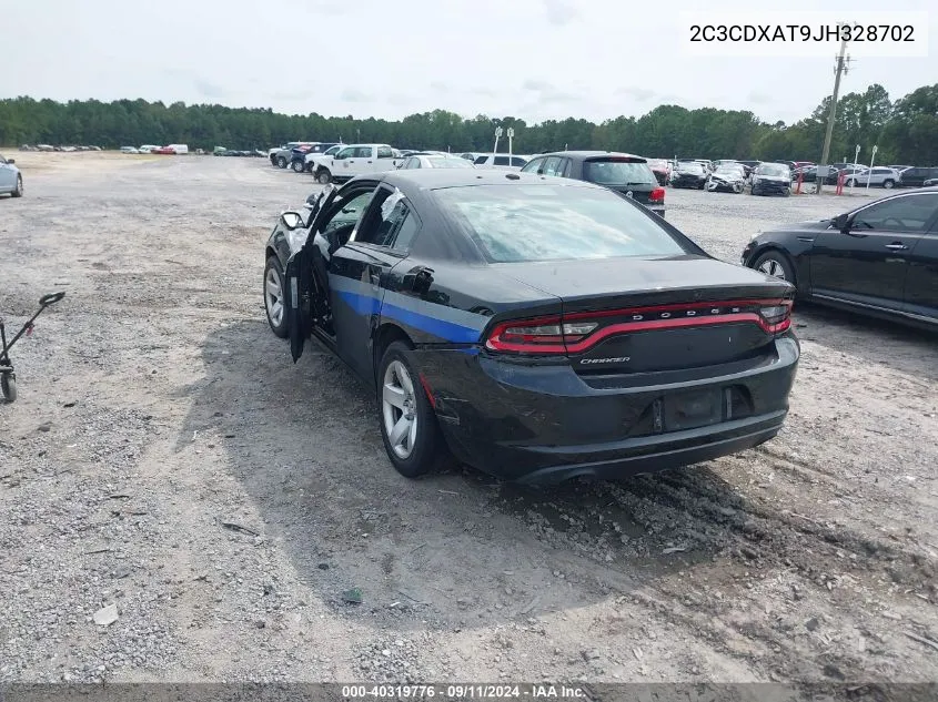 2018 Dodge Charger Police VIN: 2C3CDXAT9JH328702 Lot: 40319776