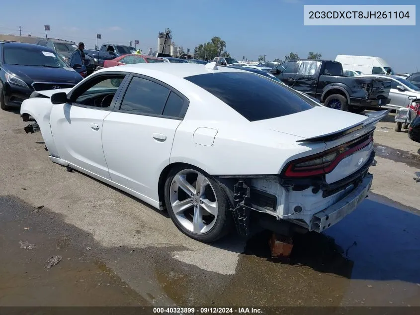 2C3CDXCT8JH261104 2018 Dodge Charger R/T Rwd