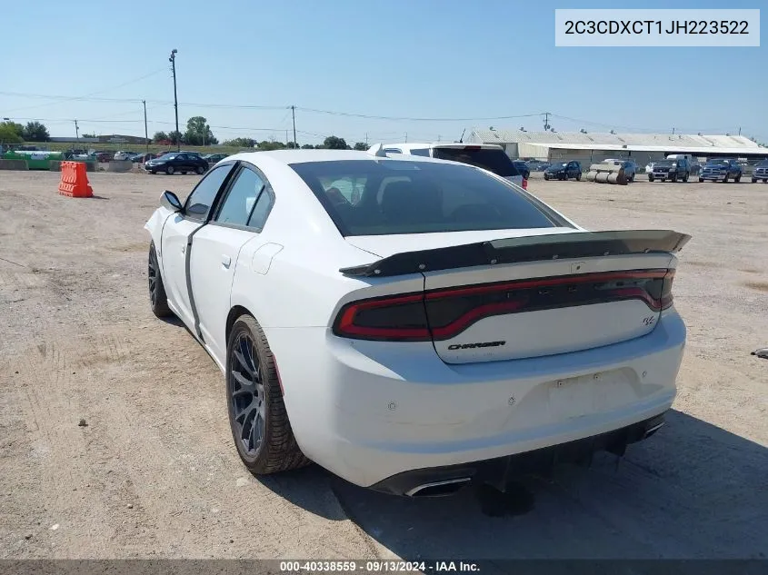 2018 Dodge Charger R/T VIN: 2C3CDXCT1JH223522 Lot: 40338559