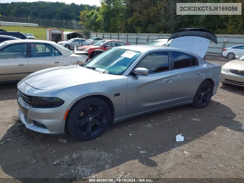 2018 Dodge Charger Daytona Rwd/R/T Rwd VIN: 2C3CDXCT5J8169058 Lot: 40380756