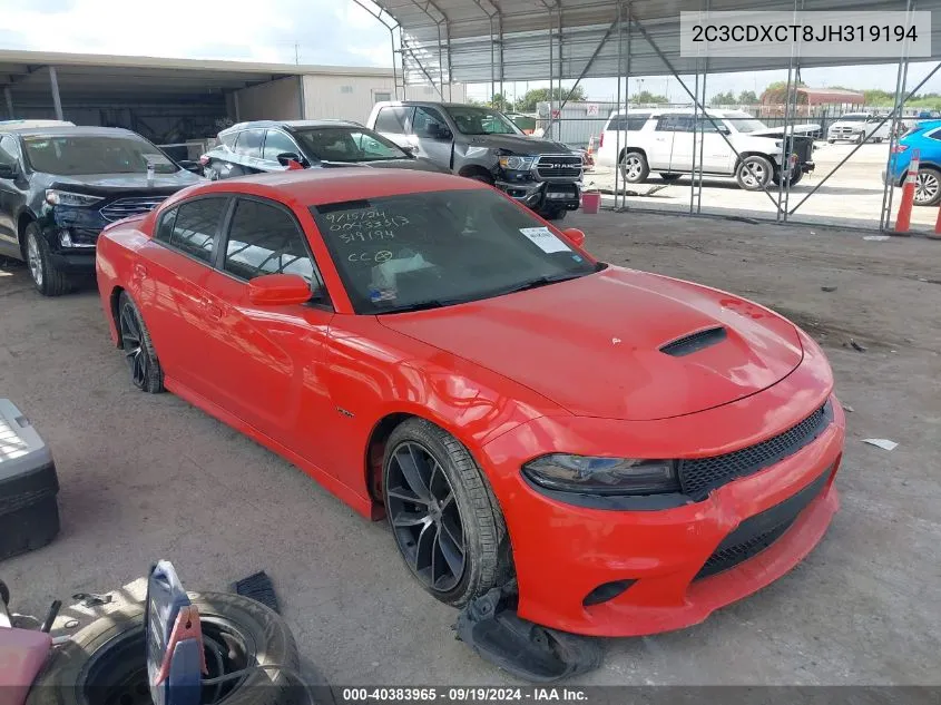 2C3CDXCT8JH319194 2018 Dodge Charger R/T Rwd