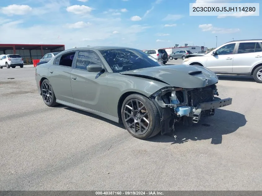 2C3CDXGJ5JH114280 2018 Dodge Charger R/T Scat Pack Rwd